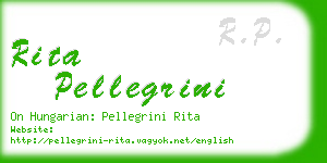 rita pellegrini business card